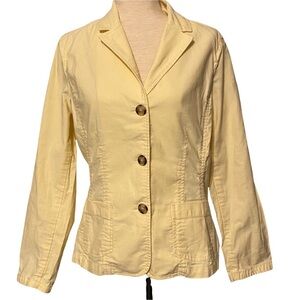 Eddie Bauer‎ cotton yellow utility jacket size 10